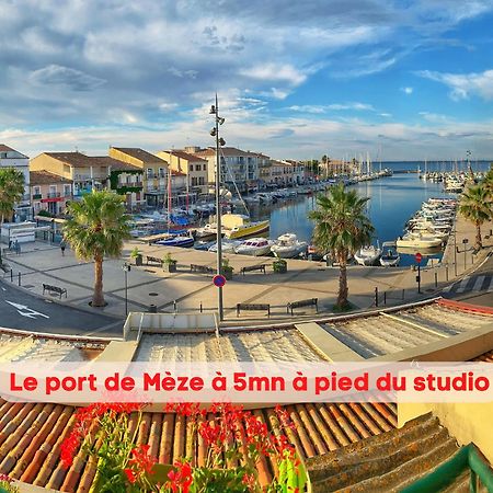 Charmant Studio Climatise A 200M De La Plage Meze Exterior photo